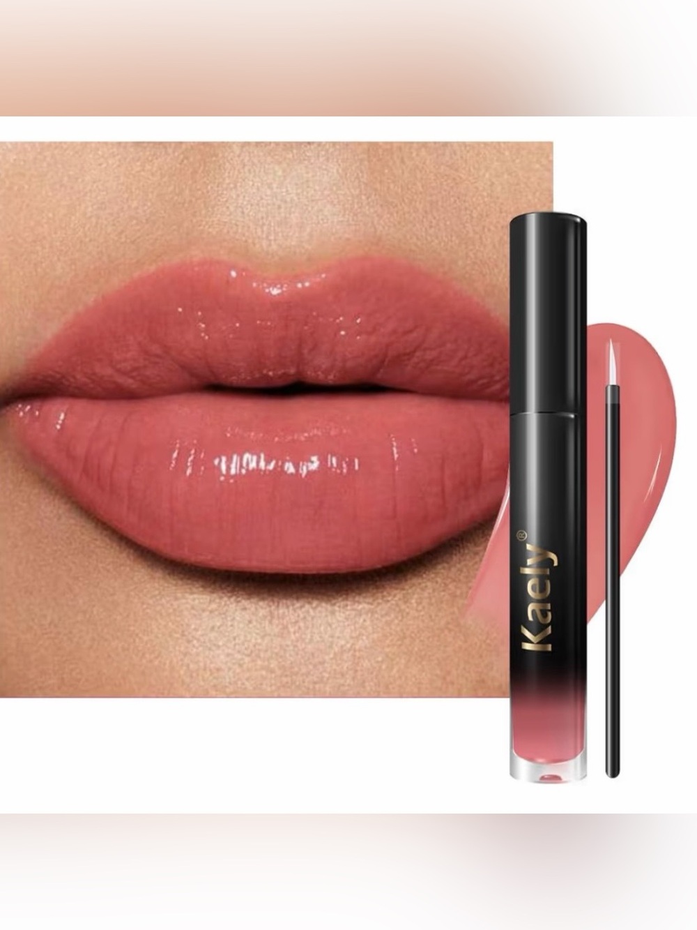 KAELY Cosmetics Shine Liquid Lip Color Gloss #11 Peachy ~ New in Box / Sealed